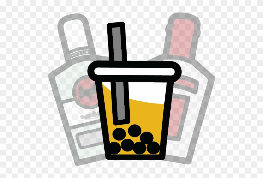 Alcoholic Bubble Tea Catering Clipart