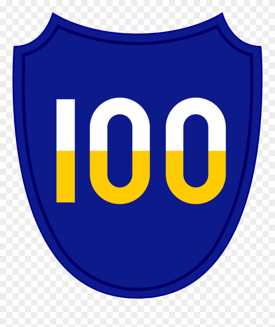 100th Infantry Division Shoulder Sleeve Insignia Worn - Emblem Clipart