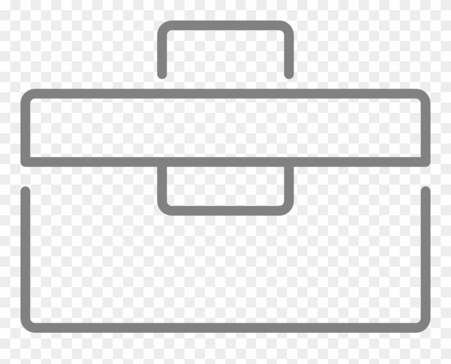 Line Style Icons Toolbox - Tool Box Clip Art Black And White - Png Download
