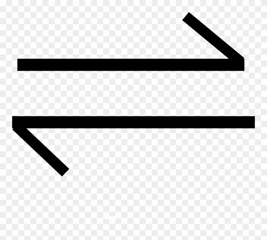 Open - Chemical Equilibrium Symbol Clipart