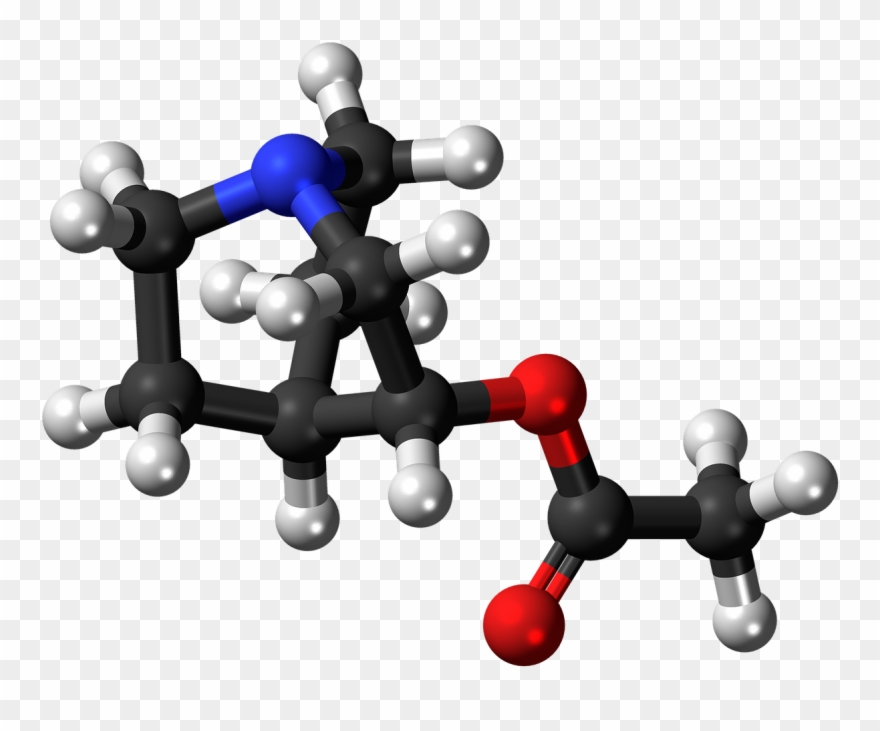 Aceclidine Molecule Structure Transparent Image - Chemistry Clipart
