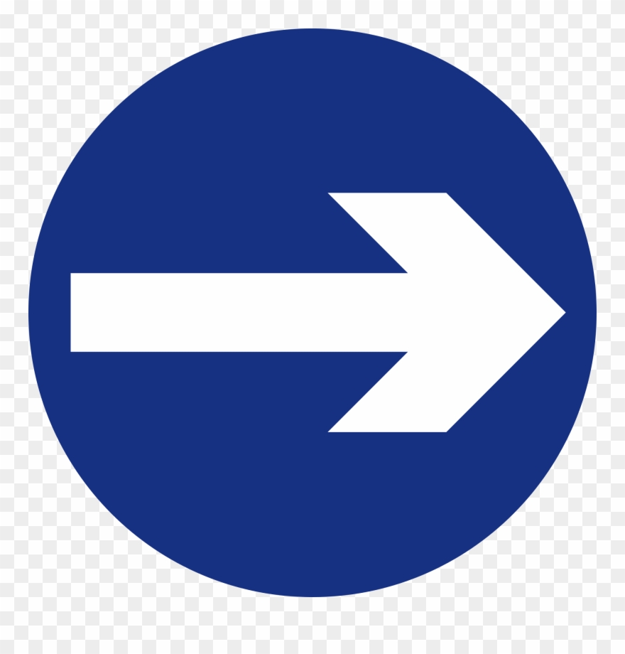 Right Turn Traffic Sign - Traffic Sign One Way Clipart