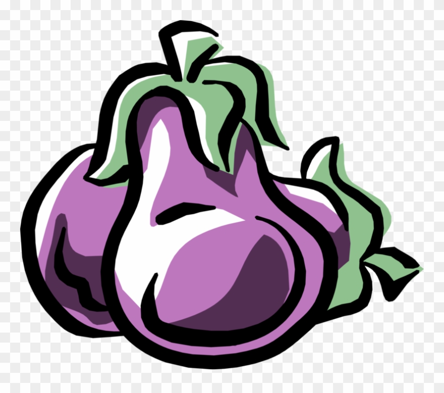 Vector Illustration Of Eggplant Aubergine Nightshade Clipart