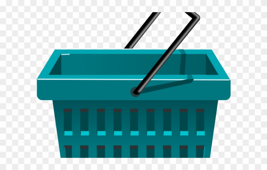 Basket Clipart Bascket - Clipart Grocery Cart - Png Download