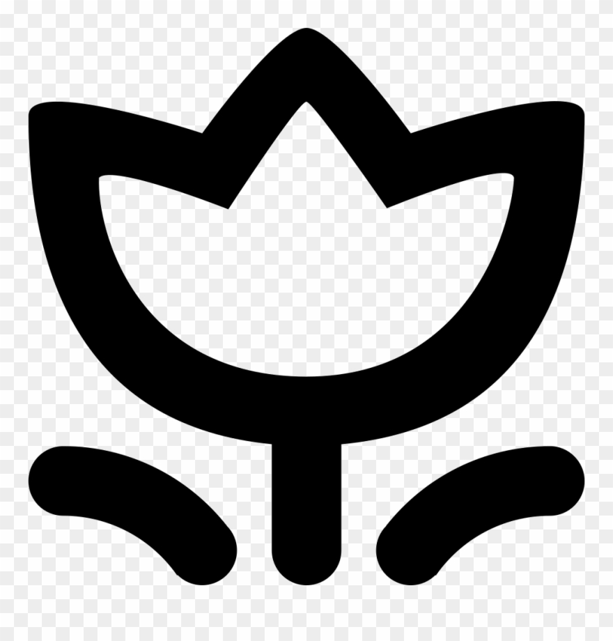 Flowers Line Comments - Emblem Clipart