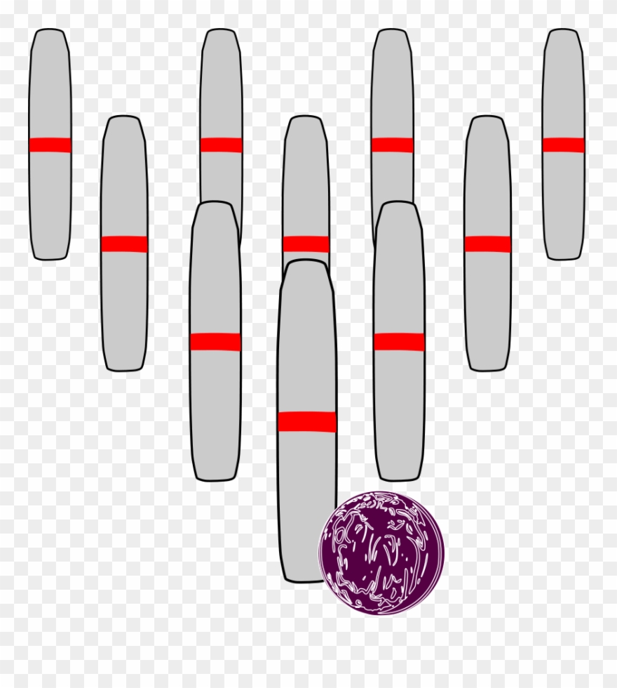 Candlepin Bowling Clip Art - Candlepin Bowling Clipart - Png Download