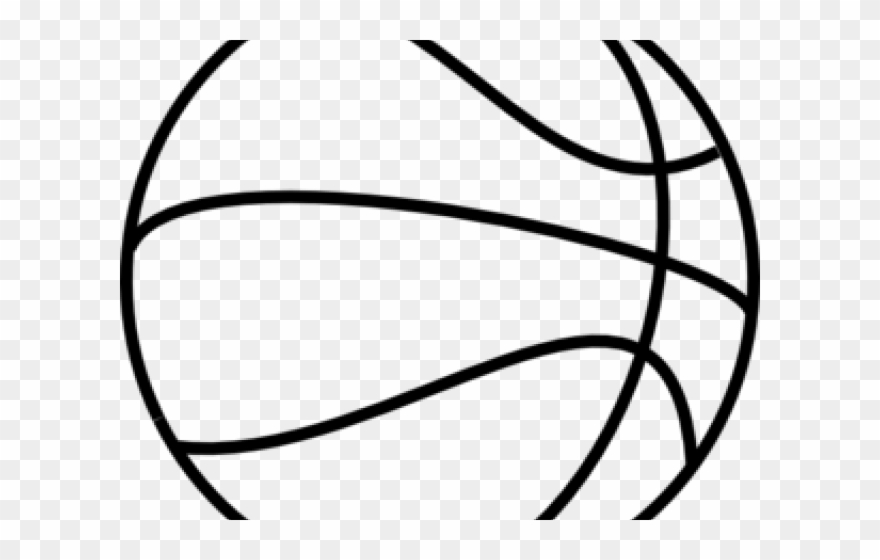 Rugby Ball Clipart Black And White - Basketball Clipart Black And White - Png Download