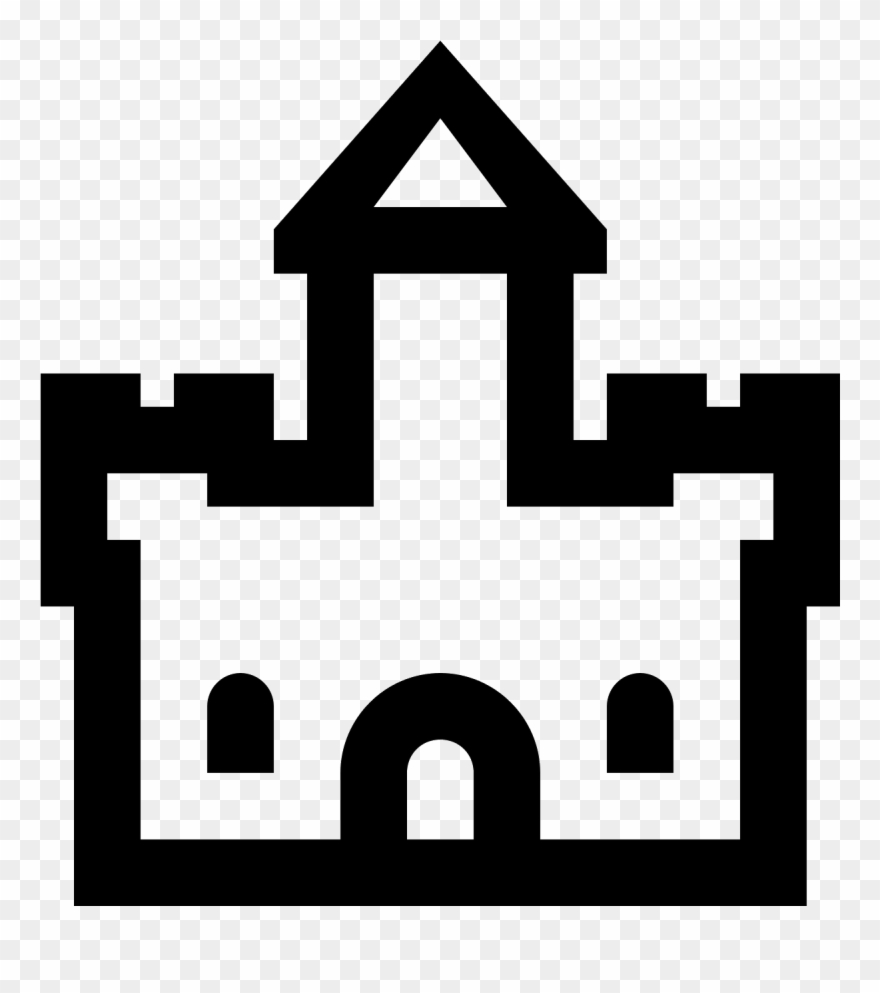 Castle Icon - Icona Castello Png Clipart