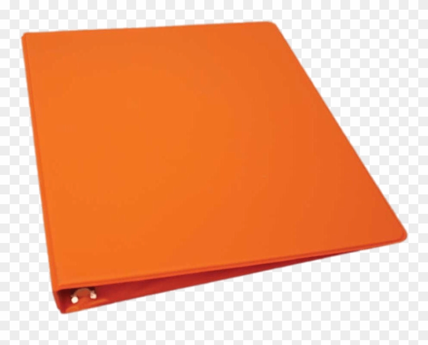 Download Orange Binder Flat Transparent Png - Orange Binder Clipart