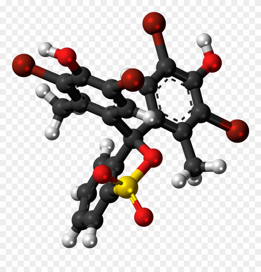 Bromocresol Green Cyclic 3d Ball - Bromocresol Green 3d Clipart