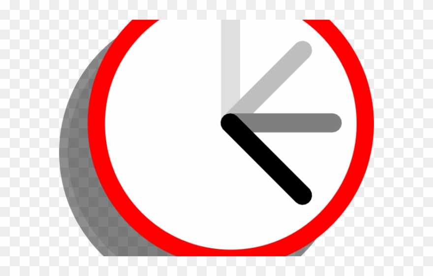Alarm Clipart Late Clock - Simple Clock Png Clipart Transparent Png