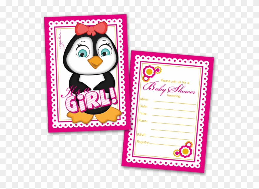 20 Baby Shower Cards And 20 Envelopes 'it's A Girl' - Dia De La Madre Clipart