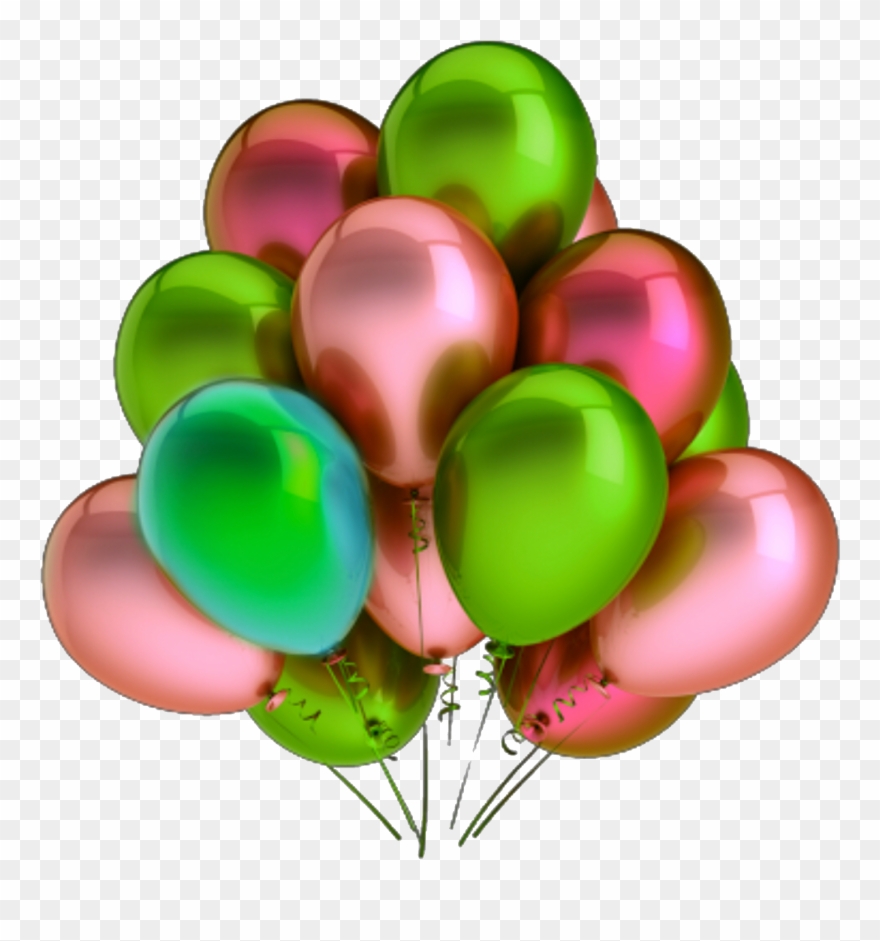 Globos Colourful Sticker Hbd Happybirthday Clipart