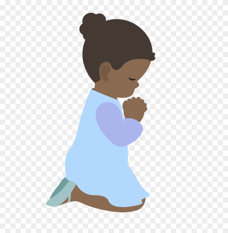 Children Praying Clipart - Png Download
