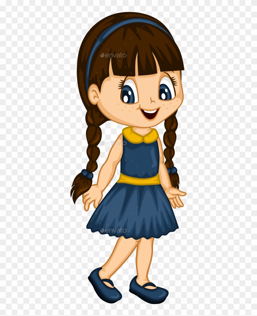 400 X 1002 38 - Cartoon Little Girl Clipart
