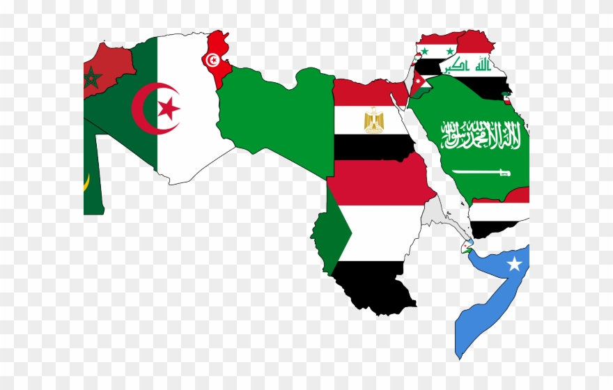 World Map Clipart Earth Map - Saudi Arabia Flag - Png Download