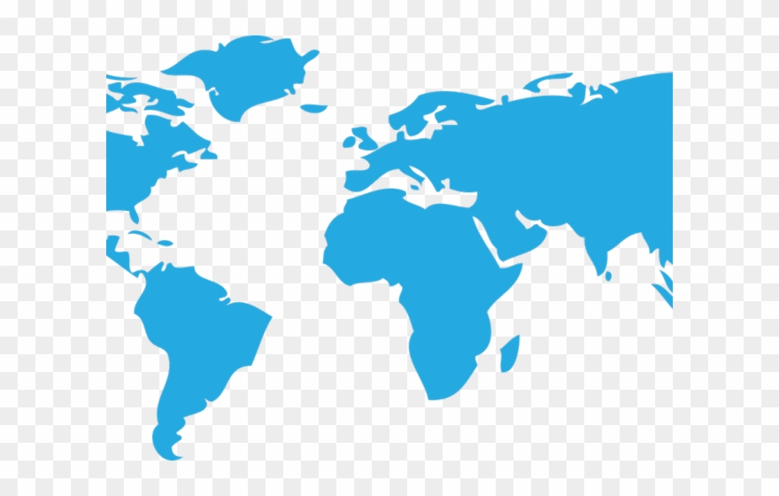 World Map Clipart Transparent - High Resolution Free World Map Vector - Png Download