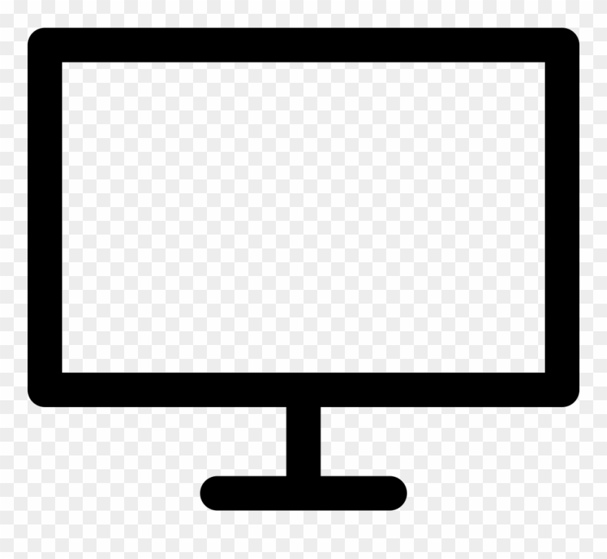 Monitor Svg Png Icon - Simbolo Monitor Clipart