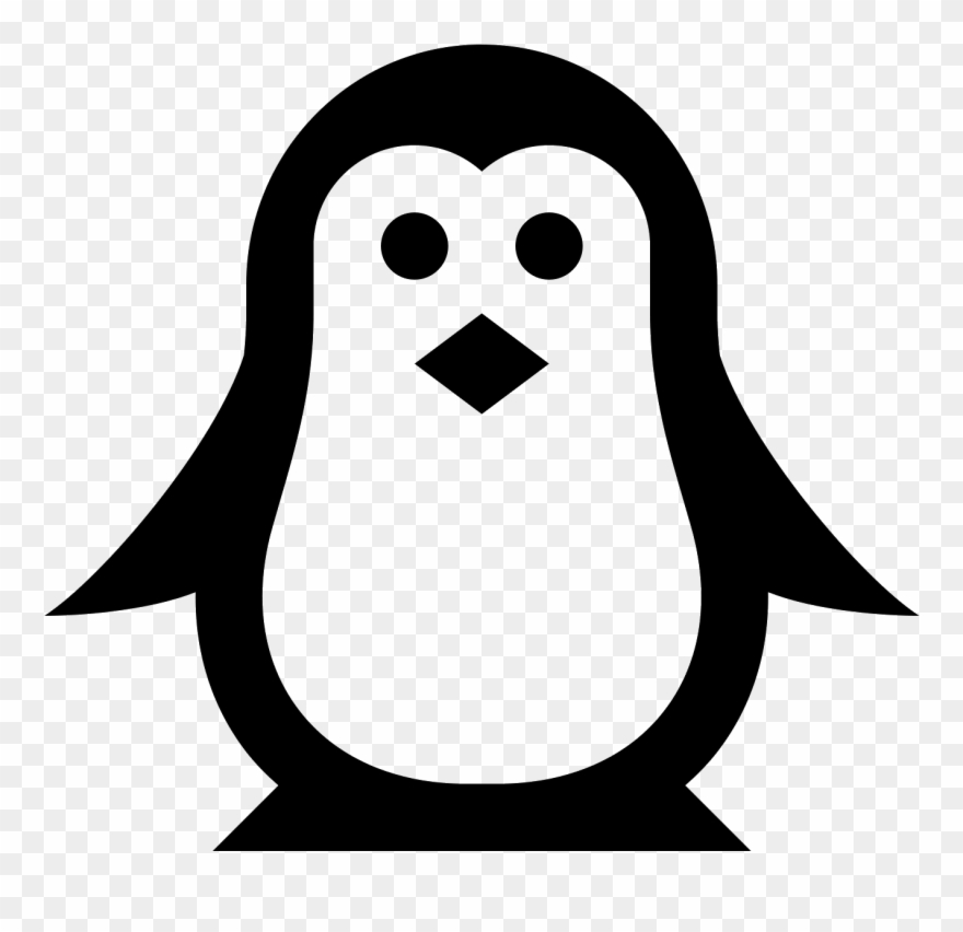 1600 X 1600 3 - Black And White Pixel Penguin Clipart