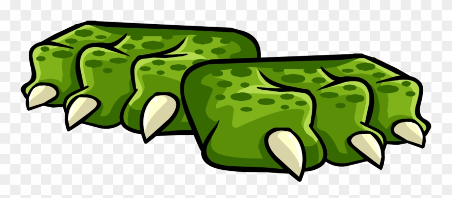 Green Dragon Feet - Dragon Feet Png Clipart