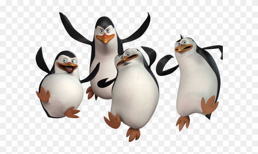 Penguin Clipart Penguine - Penguins Of Madagascar Vs Tmnt - Png Download