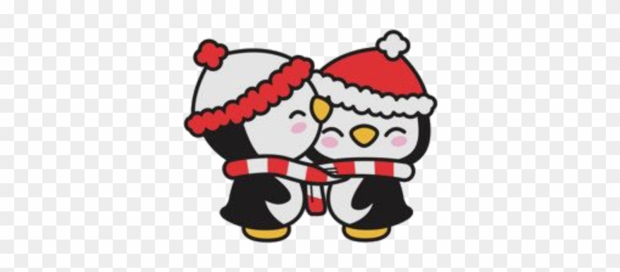 Cute Christmas Penguin Clipart - Png Download