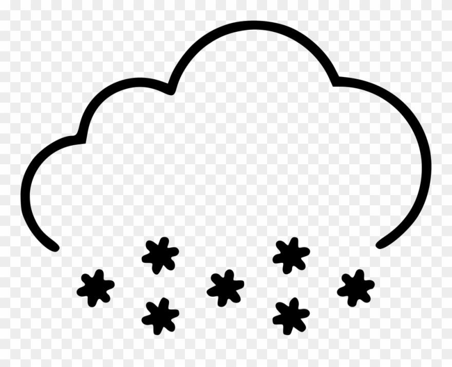 Snow White Clipart Heavy Snow - Line Art - Png Download