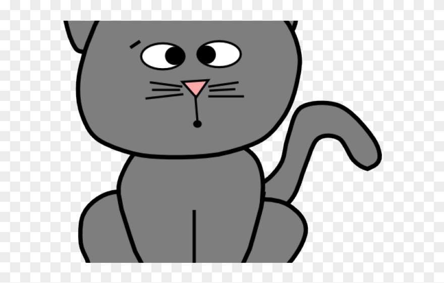 Gray Clipart Cat - Oculos Green Cat Clipart - Png Download