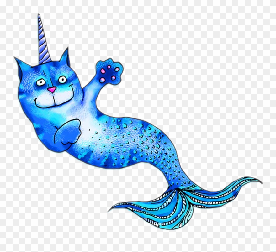 Blue Sticker - Domestic Short-haired Cat Clipart