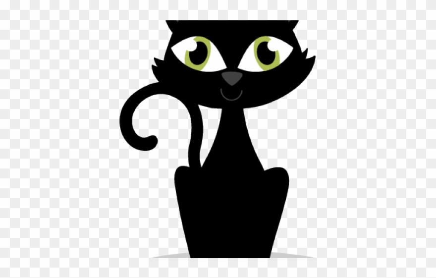 Black Cat Clipart Logo Black - Cat - Png Download