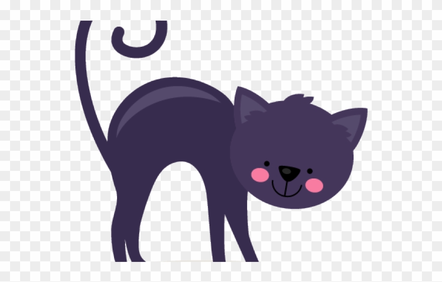 Black Cat Clipart Svg - Cat Yawns - Png Download