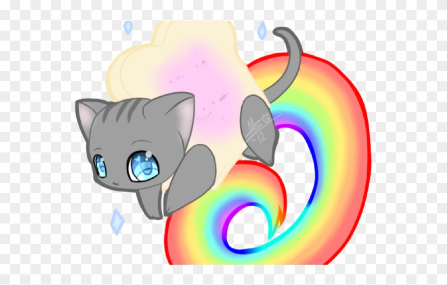 Nyan Cat Clipart Nyna - Anime Nyan Cat - Png Download