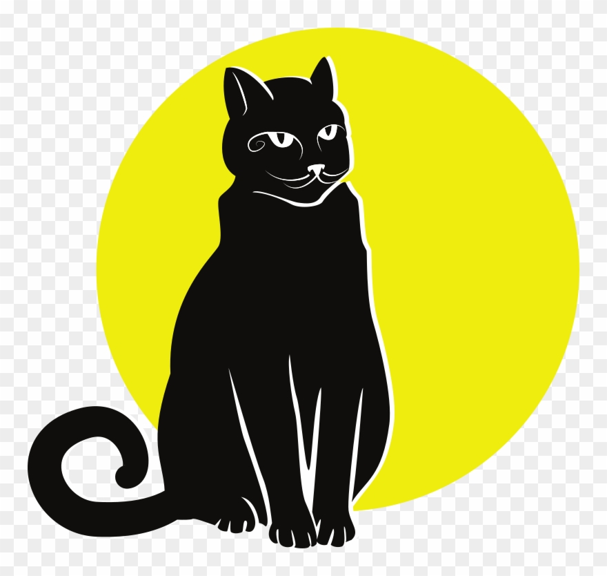 Medium Image - Black Cat Clipart - Png Download