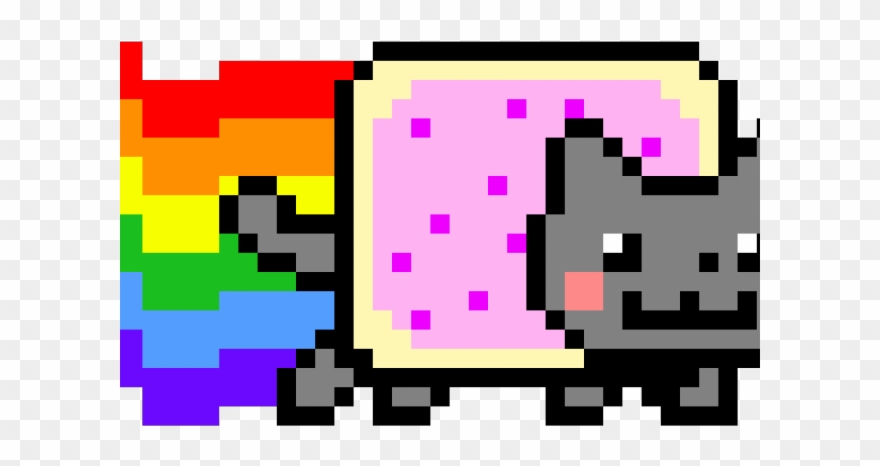 Nyan Cat Clipart Scratch Studio - 800 Pixels By 200 Pixels - Png Download