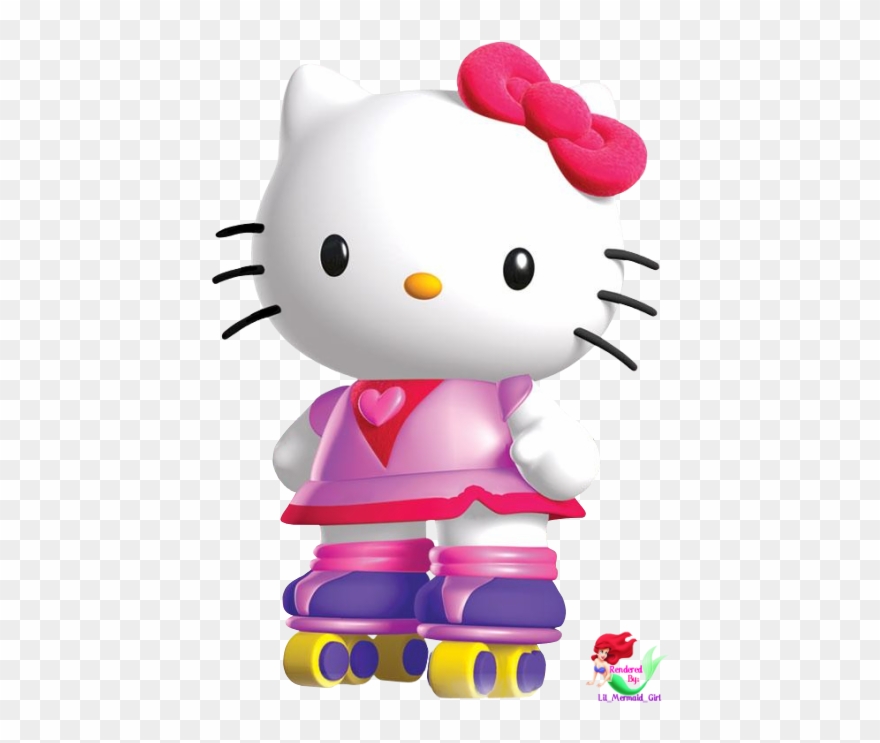 Hello Kitty 3d - Hello Kitty Roller Rescue Clipart