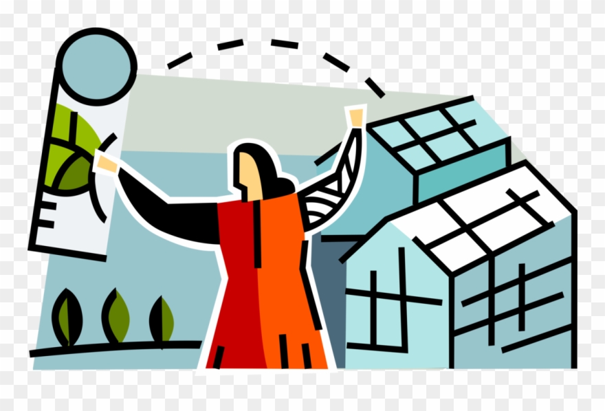 Vector Illustration Of Plant Science Or Biology Botanist Clipart