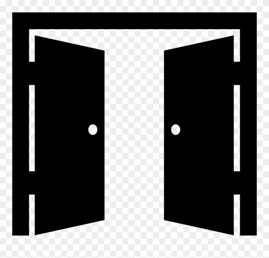 Clip Art Royalty Free Stock Behind A Closed Innovation - Double Door Icon Png Transparent Png