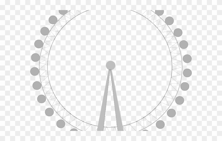London Eye Clipart Silhouette - London Eye Clipart Png Transparent Png