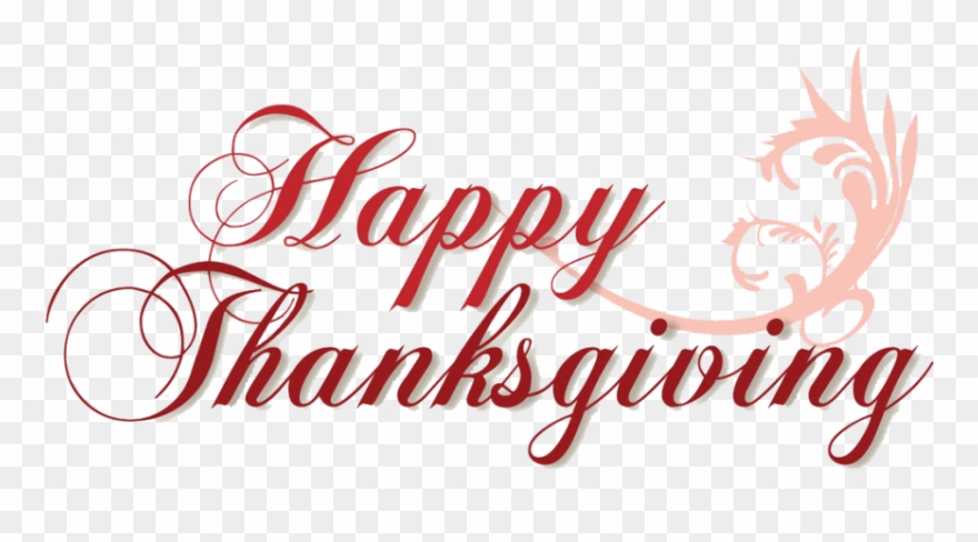 Free Png Download Happy Thanksgiving Transparent Background - Calligraphy Clipart