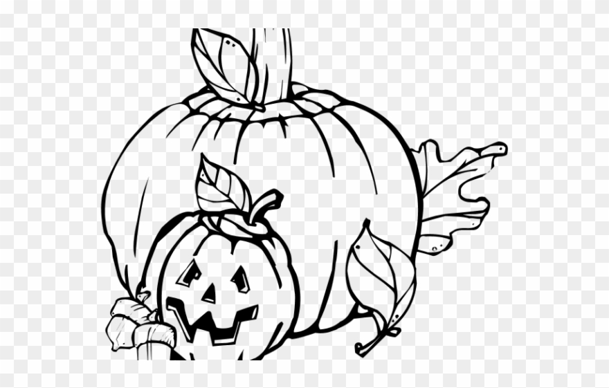 Thanksgiving Clipart Apple - Clipart Autumn Black And White - Png Download