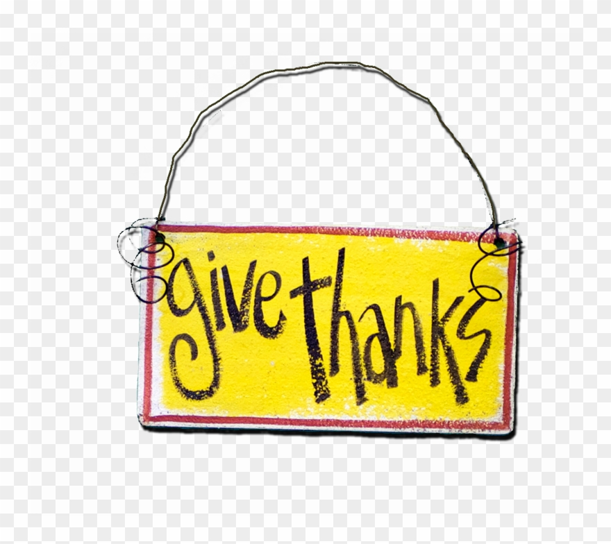 Give Thanks - Sign Clipart
