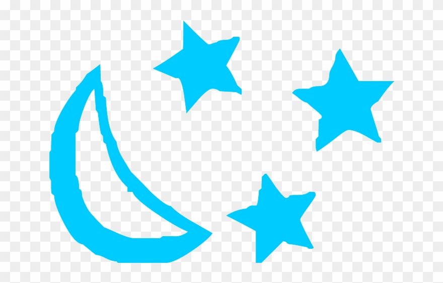 Moon Clipart Transparent Background - Line Of Stars Transparent - Png Download
