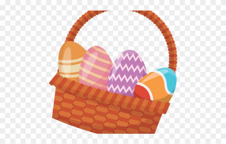 Picnic Basket Clipart Food Clipart - Easter Bunny - Png Download