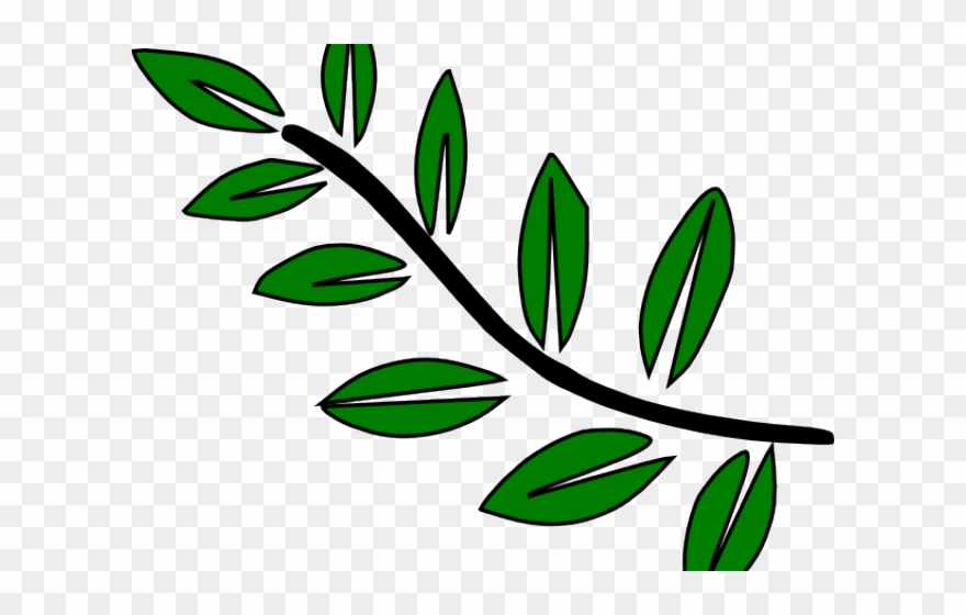 Leaves Clipart Cartoon - Leaf Branch Clip Art - Png Download