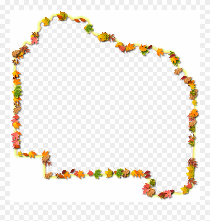 A Yellow And Orange Outline Map Of Alachua With Fall - Floral Design Clipart