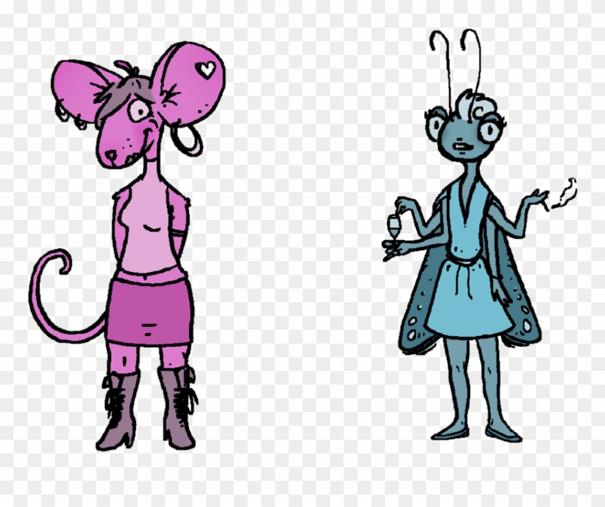 Mouse And Moth Png Clipart