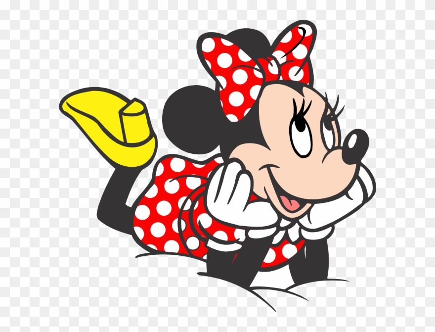 Turma Do Mickey Minnie Vermelha Png Imagens E Moldes - Mickey Mouse Dan Minnie Mouse Merah Clipart