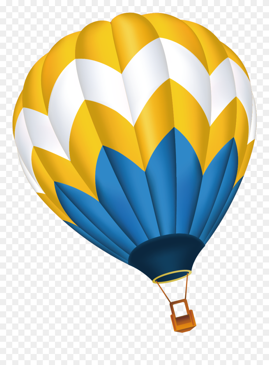 Hot Air Balloon Cartoon - Air Balloon Vector Png Clipart