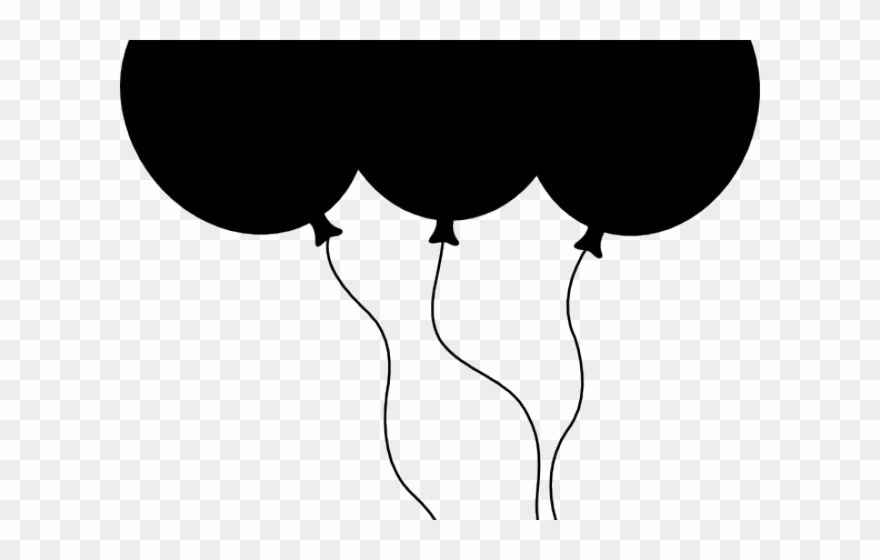 Balloon Clipart Black And White - Balloons Clip Art - Png Download