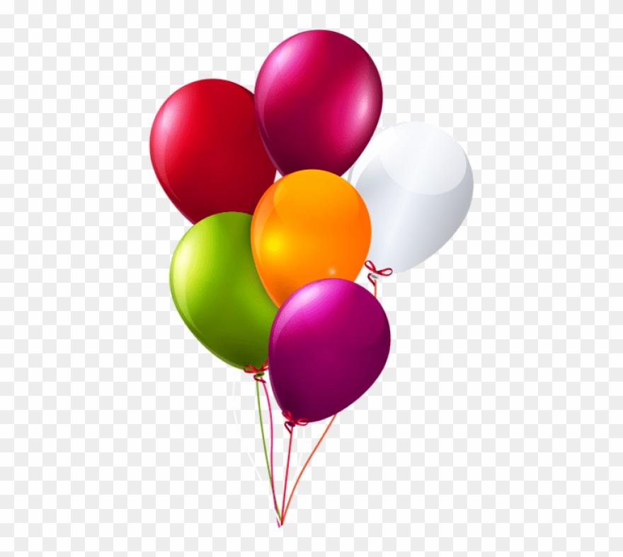 Free Png Download Colorful Bunch Of Balloons Png Images - Ballon Png Clipart